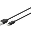 Goobay Lightning kabel 50cm sort MFi