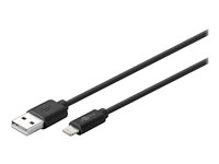 Goobay Lightning kabel 50cm sort MFi