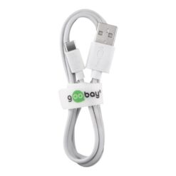goobay USB 2.0 USB Type C kabel 1m Hvid