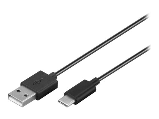 goobay USB 2.0 USB Type C kabel 1m Sort