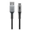 goobay USB 2.0 USB Type C kabel 2m Sort Sølv