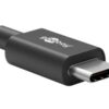 goobay USB 3.2 Gen 1 USB Type C kabel 1m Sort