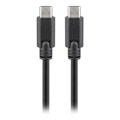 Goobay USB C kabel 1m Sort