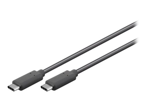 Goobay USB C kabel 1m Sort