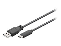 Goobay USB kabel USB C (han) til USB (han) USB 2.0 3 A 50 cm sort