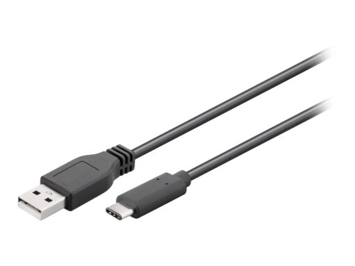 Goobay USB kabel USB C (han) til USB (han) USB 2.0 3 A 50 cm sort
