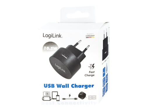 LogiLink Strømforsyningsadapter 10.5Watt Europlug (strøm CEE 7/16)