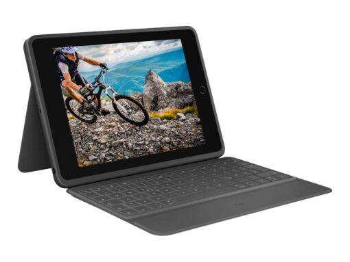 Logitech iPad 10.2" 8:e Gen. Rugged Folio Keyboard - Svart