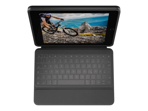 Logitech iPad 10.2" 8:e Gen. Rugged Folio Keyboard - Svart