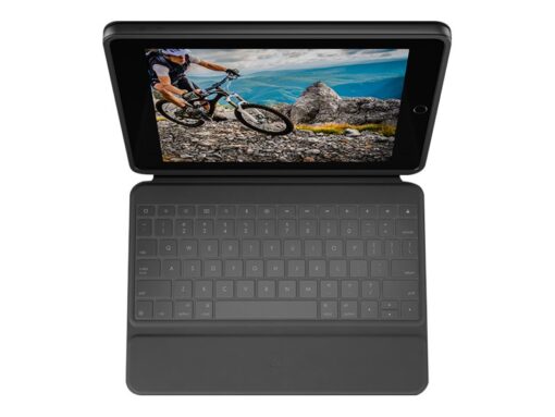 Logitech iPad 10.2" 8:e Gen. Rugged Folio Keyboard - Svart