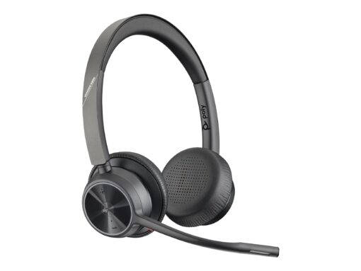 Poly Voyager 4320 M Trådløs Kabling Headset Sort