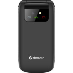 DENVER 4G Knapp-telefon med 2,4” färg-skärm, Bluetooth, SOS-knapp, flip-modell