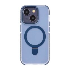 iPhone 15 Mobilskal med Magsafe och Stativ Blå