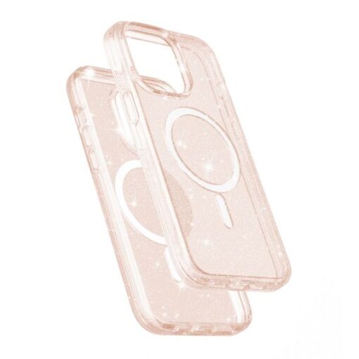 iPhone 15 Pro Max Mobilskal Glitter Magsafe Guld