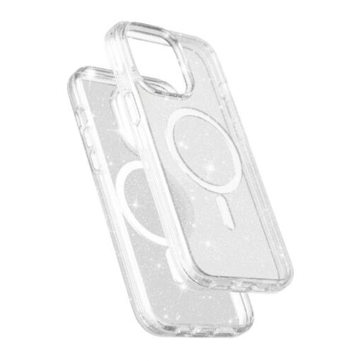 iPhone 15 Pro Mobilskal Glitter Magsafe Transparent