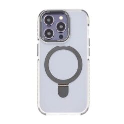 iPhone 15 Pro Mobilskal med Magsafe och Stativ Grå