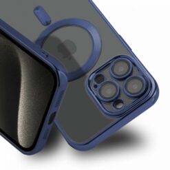Luxury Mobilskal med Magsafe iPhone 15 Pro Max Mörkblå