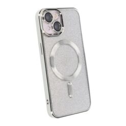 Luxury Mobilskal med Magsafe iPhone 15 Silver