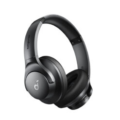 Soundcore Q20i hörlurar svart, främre vy