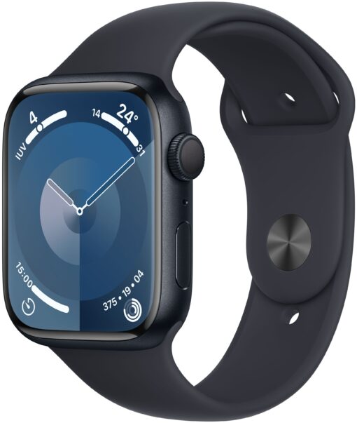 Apple Watch Series 9 (GPS) 45 mm Sort Smart ur