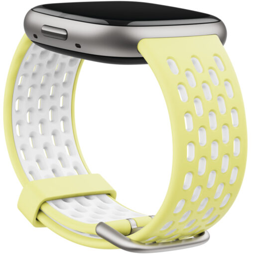 FITBIT Versa 3/4,Sense/2 Sprtbnd Glow Up/Frost Wht S