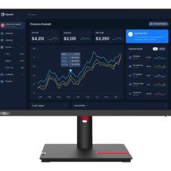 Lenovo ThinkVision T22i-30 21,5 tum Full HD IPS-skärm – Svart