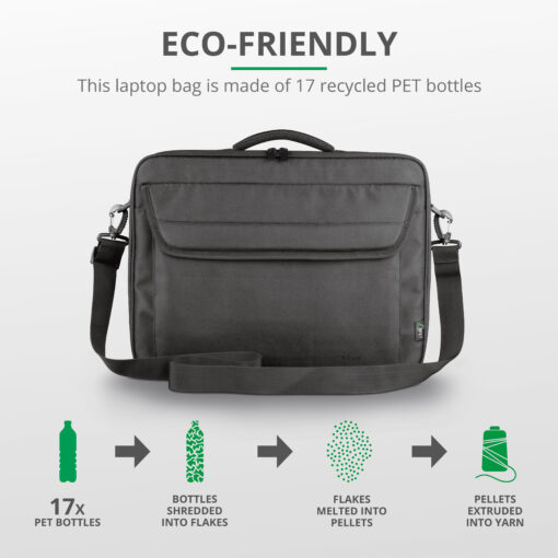 Atlanta Laptopväska 15,6" Eco-friendly Svart