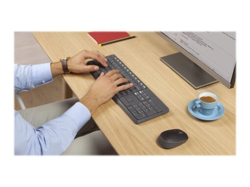 Logitech MK235 Tastatur og mus-sæt Trådløs Pan nordisk