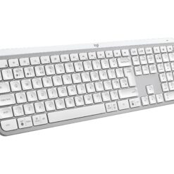 Logitech MX Keys S Trådlöst Tangentbord – Nordisk, Bakgrundsbelyst, Ljusgrå
