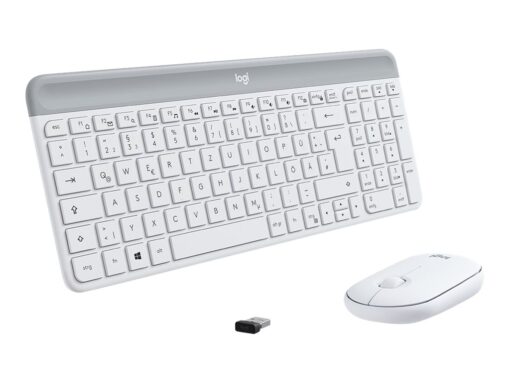 Logitech Slim Wireless Combo MK470 Tastatur og mus-sæt Trådløs