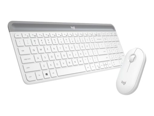 Logitech Slim Wireless Combo MK470 Tastatur og mus-sæt Trådløs