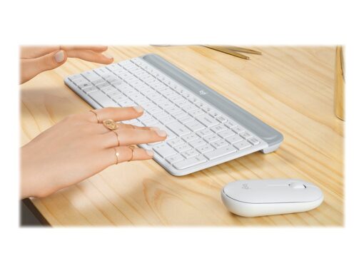Logitech Slim Wireless Combo MK470 Tastatur og mus-sæt Trådløs