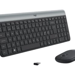 Logitech MK470 Slim Wireless Combo – Trådlöst Tangentbord och Mus, Grafit – bild 2