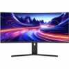 V7 L340WQ HAS E 34 UW QHD Curved Monitor – USB C, 120 Hz, 350 nits, höj och sänkbart stativ