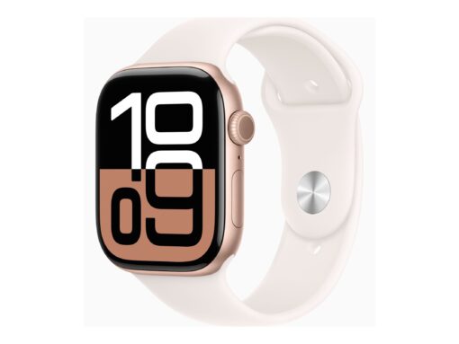 Apple Watch Series 10 (GPS) 46 mm Pink Hvid Smart ur
