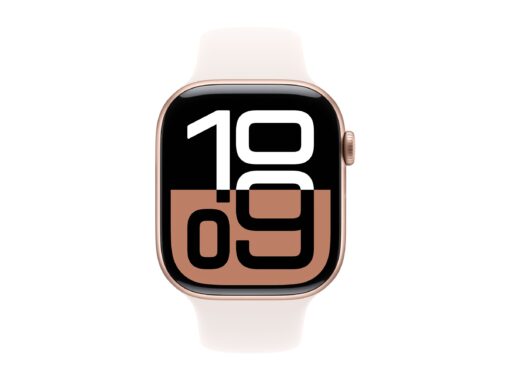 Apple Watch Series 10 (GPS + Cellular) 46 mm Pink Hvid Smart ur