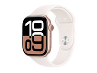 Apple Watch Series 10 (GPS + Cellular) 46 mm Pink Hvid Smart ur