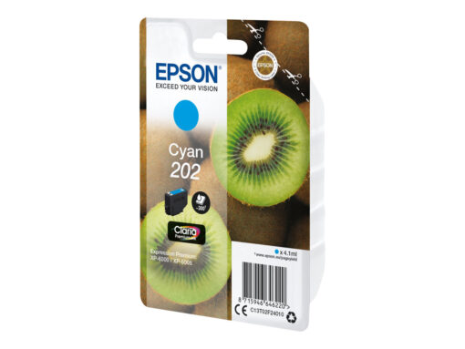 Epson 202 Cyan 300 sider Blæk C13T02F24010