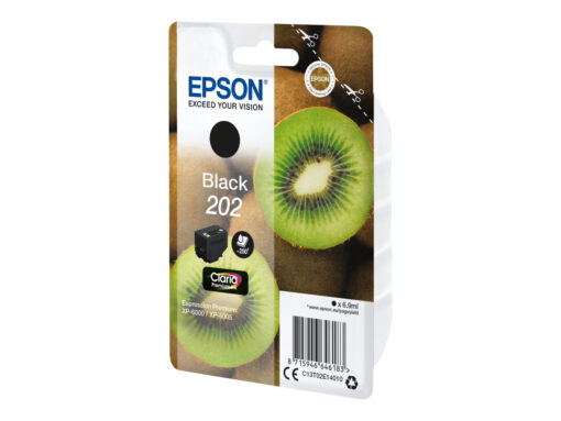 Epson 202 Sort 250 sider Blæk C13T02E14010
