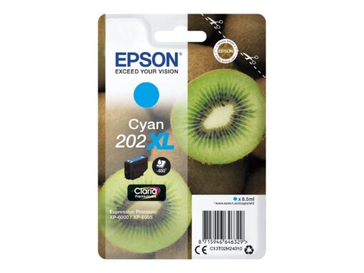 Epson 202XL Cyan 650 sider Blæk C13T02H24010