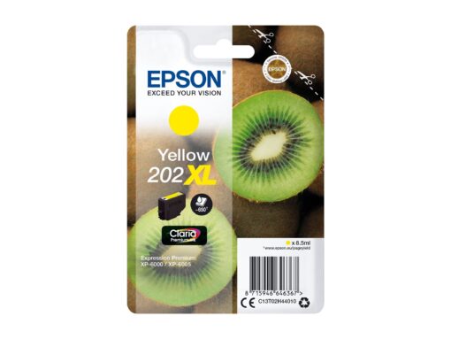 Epson 202XL Gul 650 sider Blæk C13T02H44010