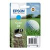 Epson 34 Cyan 300 sider Blæk C13T34624010