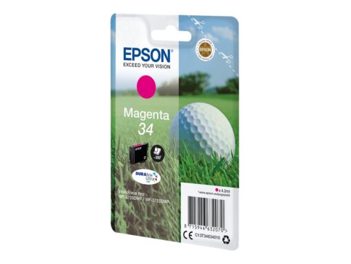 Epson 34 Magenta 300 sider Blæk C13T34634010