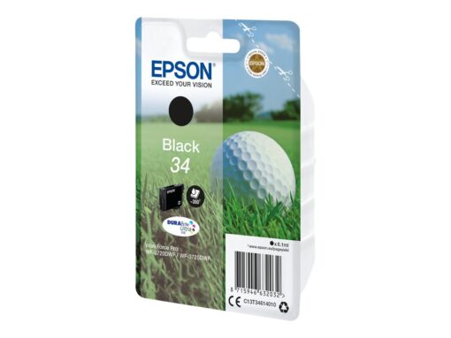 Epson 34 Sort 350 sider Blæk C13T34614010