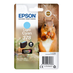 Epson 378 Lys cyan 360 sider Blæk C13T37854010