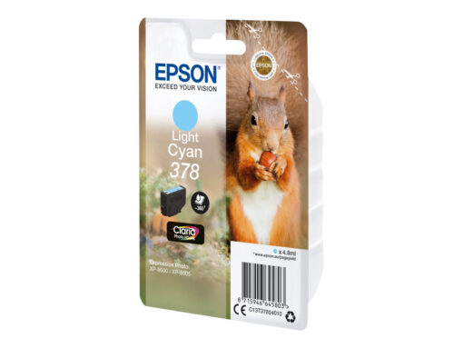 Epson 378 Lys cyan 360 sider Blæk C13T37854010
