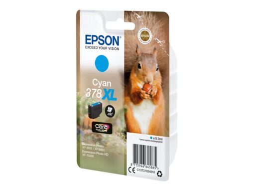 Epson 378XL Cyan 830 sider Blæk C13T37924010