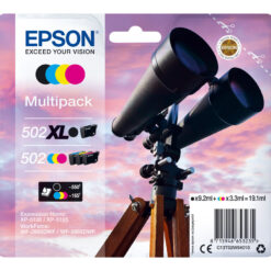 Epson 502/502XL Multipack Sort Gul Cyan Magenta