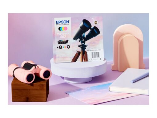 Epson 502/502XL Multipack Sort Gul Cyan Magenta