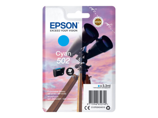Epson 502 Cyan Blæk C13T02V24010